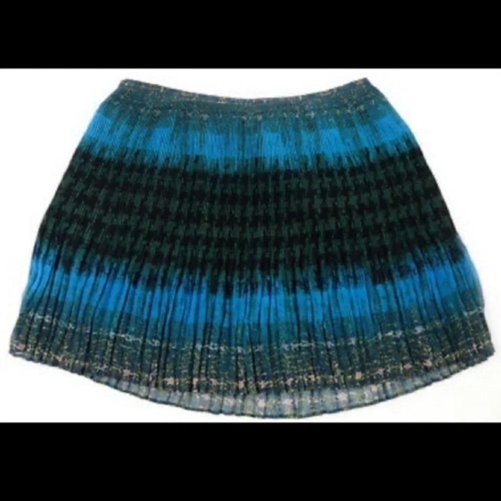 Madewell Broadway & Broome Pleated Teal Skirt